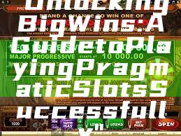 "Unlocking Big Wins: A Guide to Playing Pragmatic Slots Successfully"